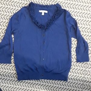 Old Navy ruffle neck cardigan